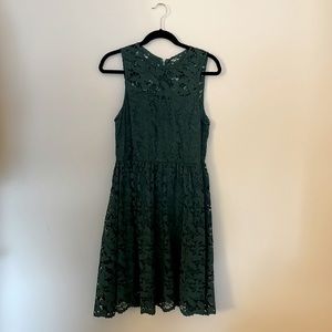 Wendy Bird Green Lace Fit and Flare Dress